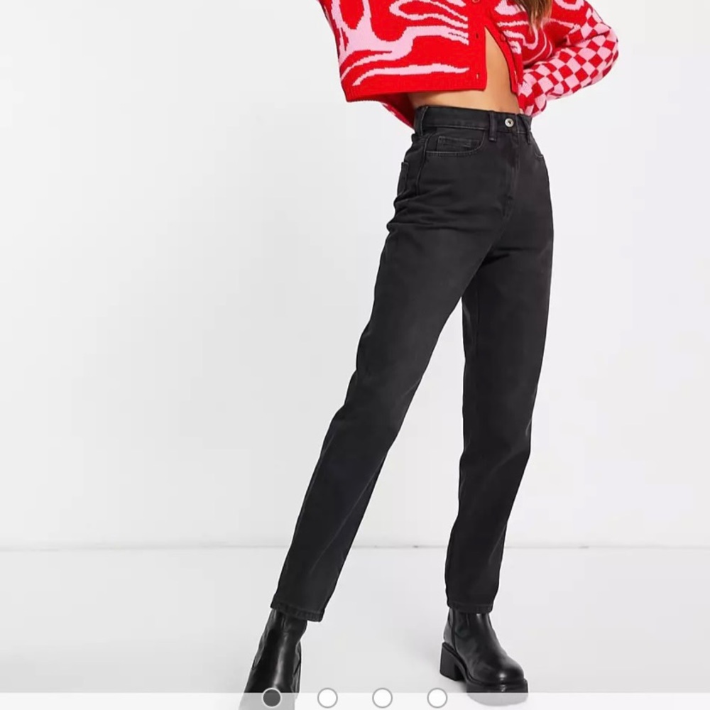 ASOS Collusion mom jeans, size W26, colour black, brand new